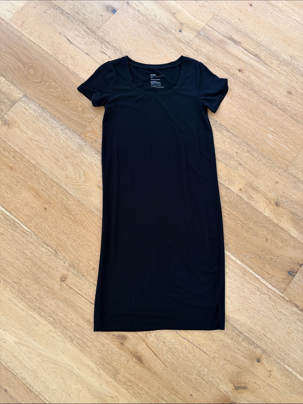 Storq Maternity Black Scoop-Neck Midi Dress - Women